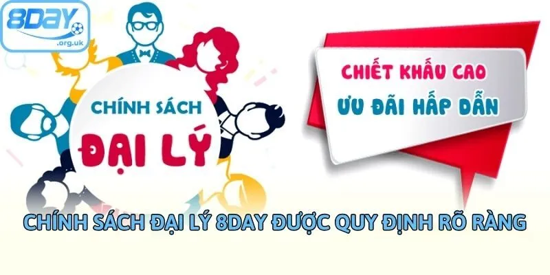 Chính sách đại lý 8DAY được quy định rõ ràng
