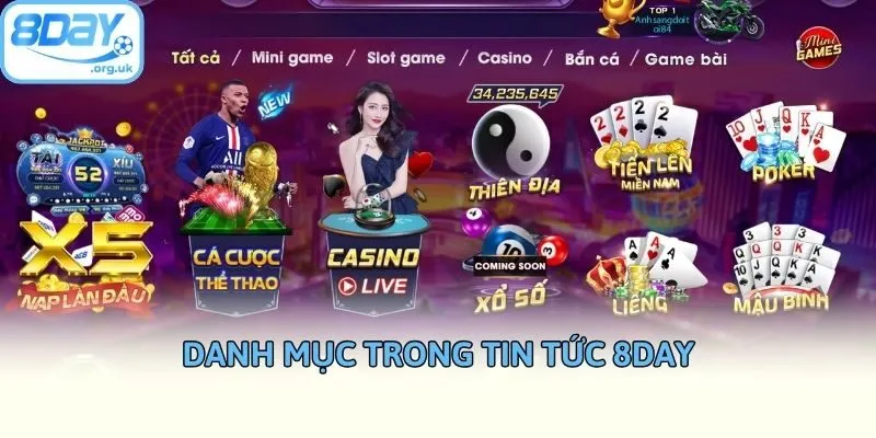 Danh mục trong tin tức 8DAY
