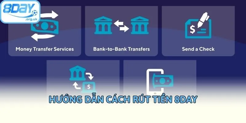Hướng dẫn cách rút tiền 8DAY