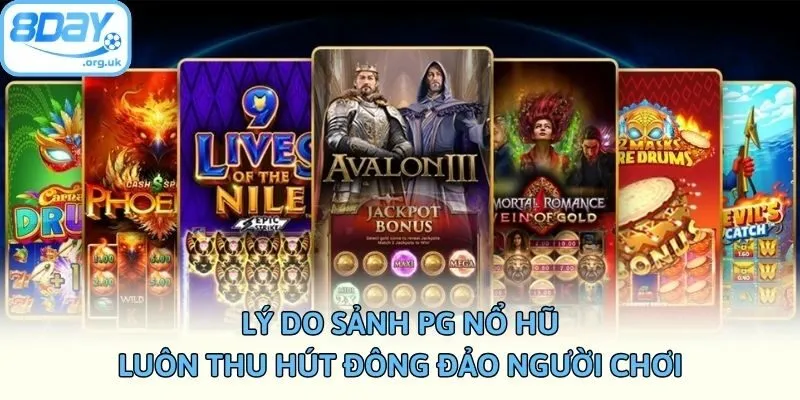 Lý do sảnh PG nổ hũ luôn thu hút đông đảo người chơi