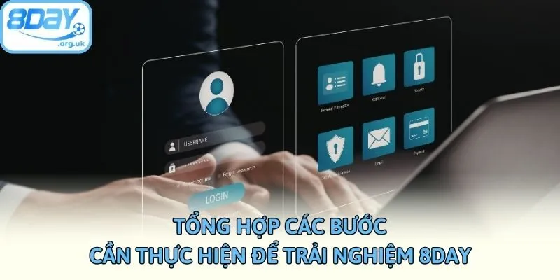 Tổng hợp các bước cần thực hiện để trải nghiệm 8DAY
