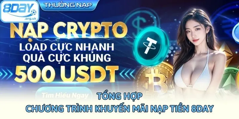 Tổng hợp chương trình khuyến mãi nạp tiền 8DAY